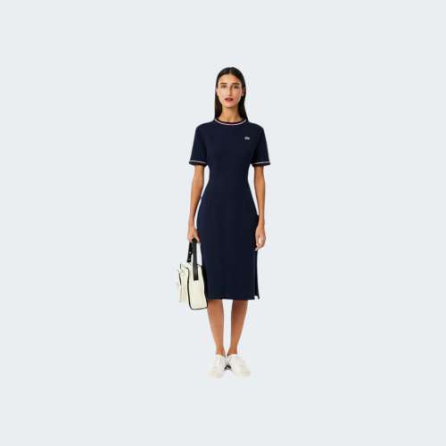 VESTIDO LACOSTE EF9988-00-GWI NAVY BLUE/RILL