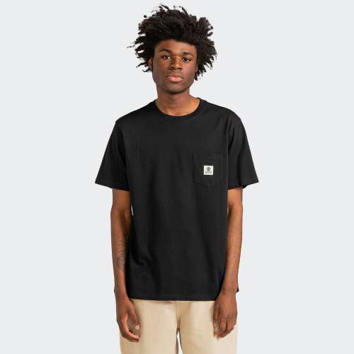 TSHIRT ELEMENT BASIC POCKET FLINT BLACK