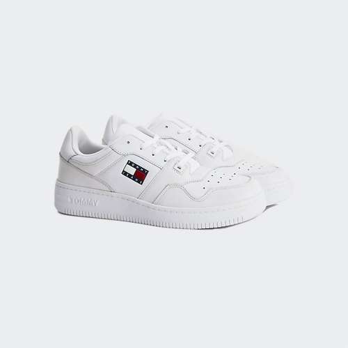 TOMMY HILFIGER RETRO BASKET WHITE