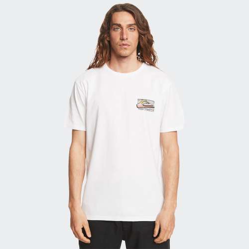 TSHIRT QUIKSILVER RETRO FADE WHITE