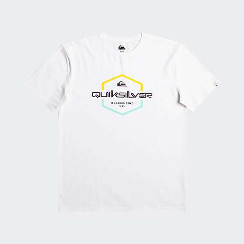 TSHIRT QUIKSILVER PASS THE PRIDE WHITE