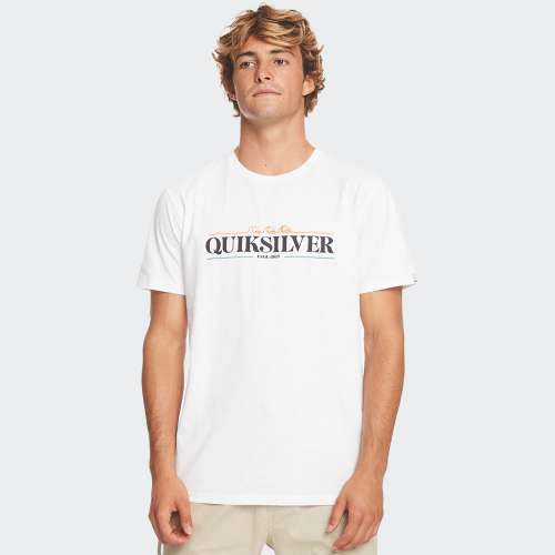 TSHIRT QUIKSILVER GRADIENT LINE WHITE