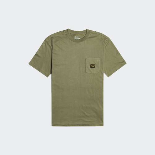 TSHIRT RVCA AMERICANA POCKET RECESSION COLLECTION AGAVE