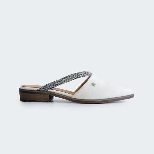 MULES CUBANAS FREE1010 WHITE