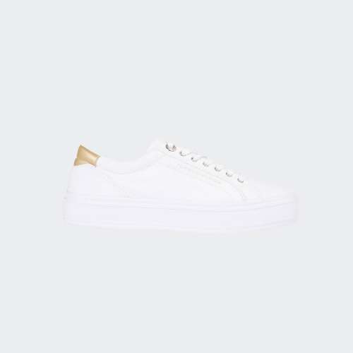 TOMMY HILFIGER ESSENTIAL VUL CANVAS SNEAKER WHITE