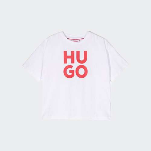 TSHIRT HUGO WHITE Y WHITE