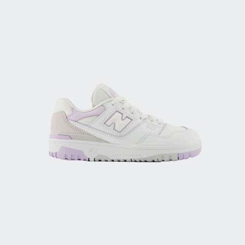 NEW BALANCE 550 GS WHITE/THISTLE