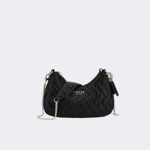 MALA GUESS ECO MAI CROSSBODY TOP ZIP BLACK