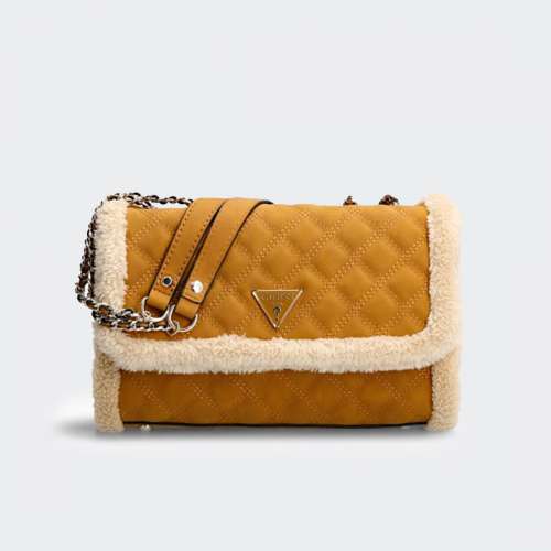 MALA GUESS CESSILY QUILTED CROSSBODY NUTMEG