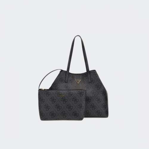 MALA GUESS VIKKY LARGE TOTE COAL LOGO