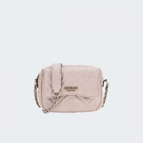 MALA GUESS MARIEKE CAMERA LIGHT BEIGE LOGO