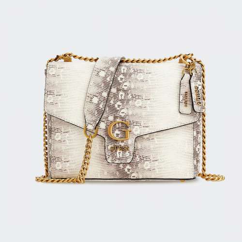 MALA GUESS SHENNY CROSSBODY GREY LIZARD