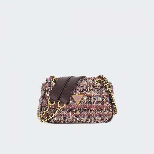 MALA GUESS GIULY CROSSBODY FLAP PURPLE MULTI