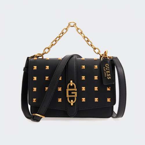 MALA GUESS SQUARE LUX CROSSBODY BLACK