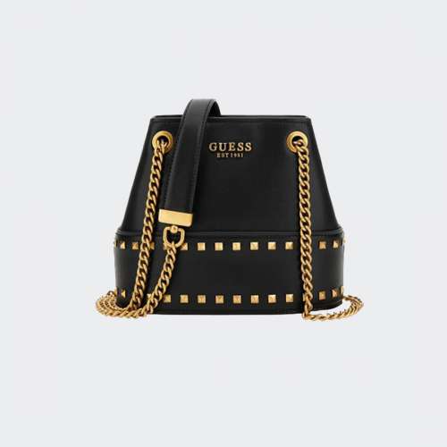 MALA GUESS ISELINE BUCKET BLACK MULHER