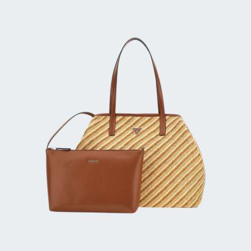 MALA GUESS VIKKY II NATURAL/COGNAC