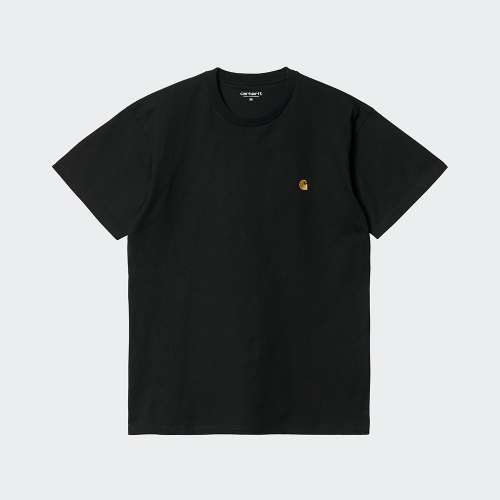 TSHIRT CARHARTT WIP CHASE BLACK/GOLD