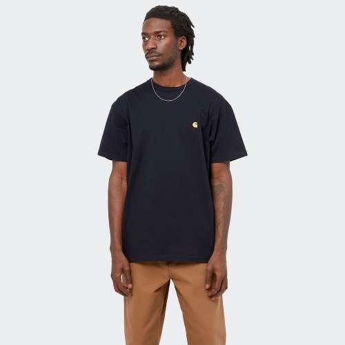 TSHIRT CARHARTT CHASE DARK NAVY/GOLD