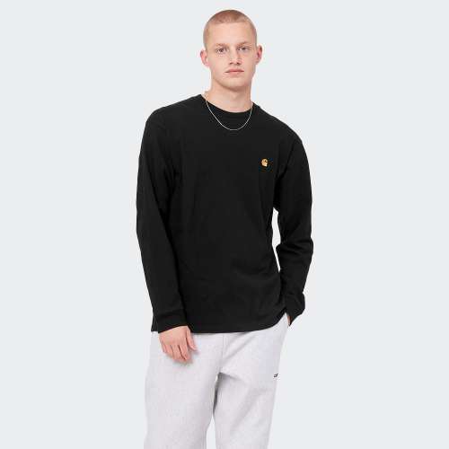 LONGSLEEVE CARHARTT WIP CHASE BLACK/GOLD