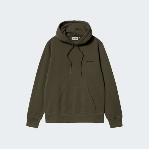 HOODIE CARHARTT WIP SCRIPT EMBROIDERY CYPRESS/BLACK