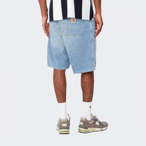CALÇÕES CARHARTT LANDOM BLUE HEAVY/STONE WASH
