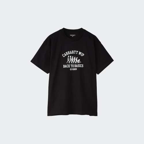 TSHIRT CARHARTT WIP BASICS BLACK/WHITE