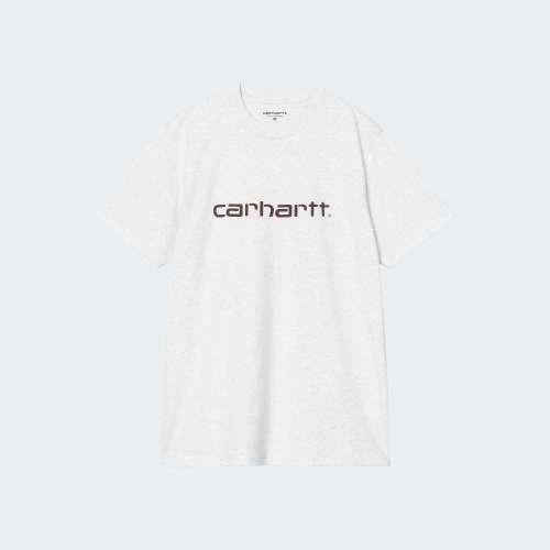 TSHIRT WIP CARHARTT SCRIPT ASH HEATHER/RONDO