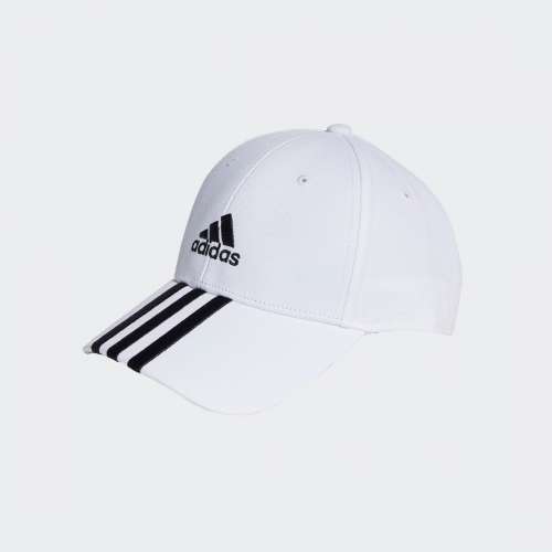 BONÉ ADIDAS BBALL 3 STRIPES WHITE/BLACK