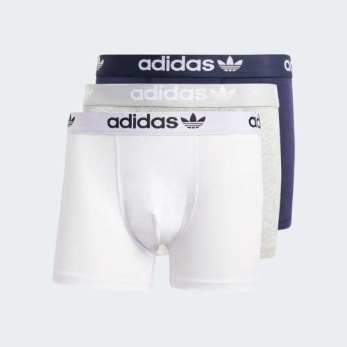 PACK 3 BOXERS ADIDAS CONFORT HTR/WHITE