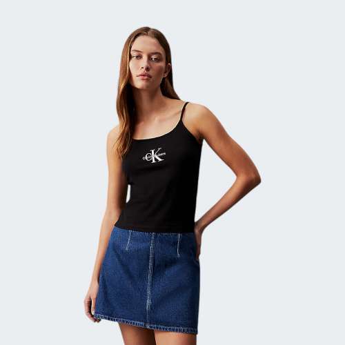 TOP CALVIN KLEIN MONOLOGO CK BLACK