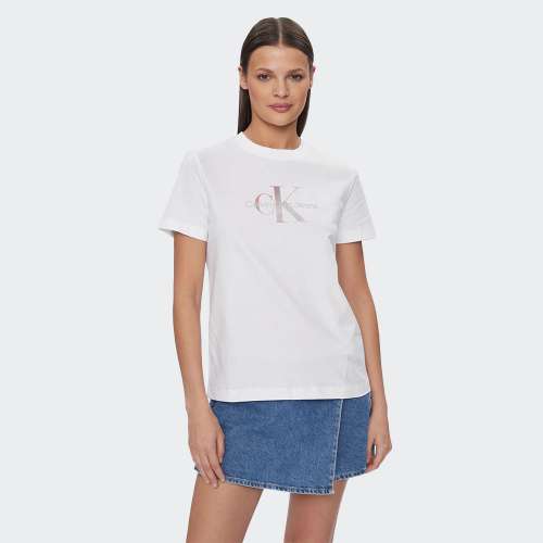 TSHIRT CALVIN KLEIN DIFFUSED BRIGHT WHITE