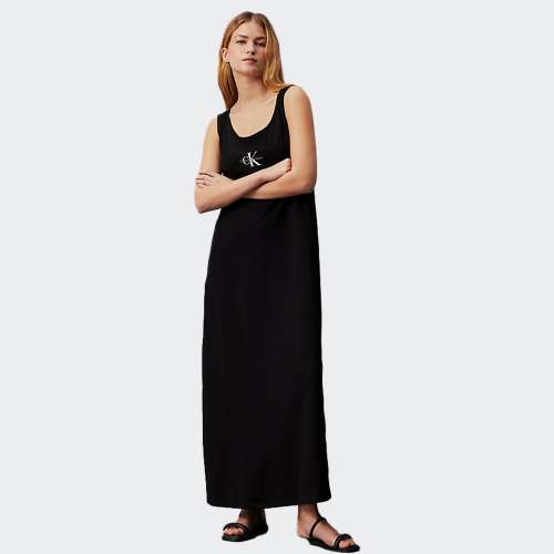 VESTIDO CALVIN KLEIN MONOLOGO BLACK