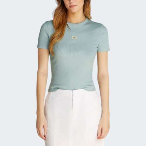 TSHIRT CALVIN KLEIN WOVEN CLOUD BLUE