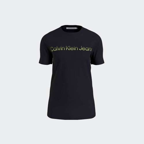 TSHIRT CALVIN KLEIN MIXED INSTITUTIONAL CK BLACK