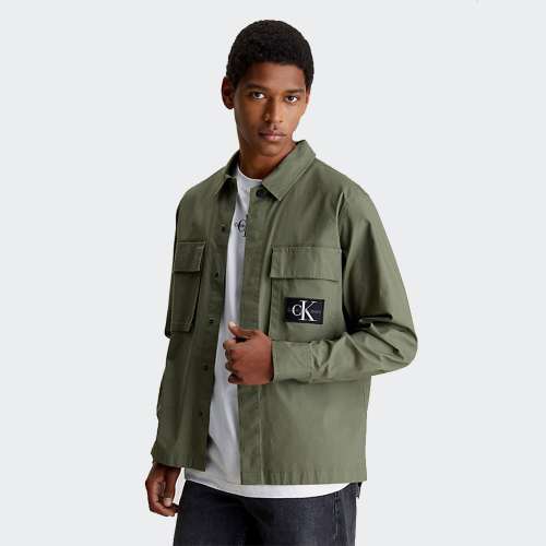 CAMISA CALVIN KLEIN UTLITY DUSTY OLIVE