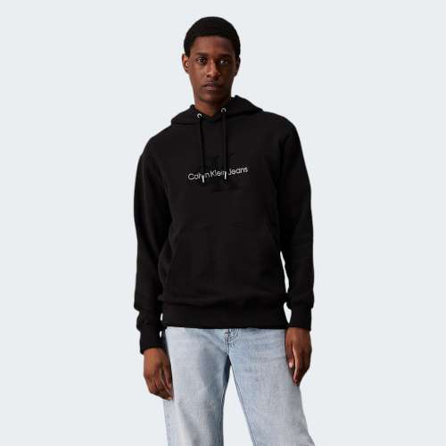 HOODIE CALVIN KLEIN CHENILLE CK BLACK