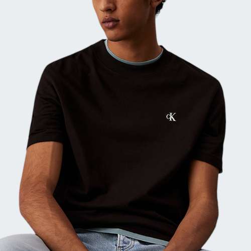 TSHIRT CALVIN KLEIN PAINTED CK BLACK