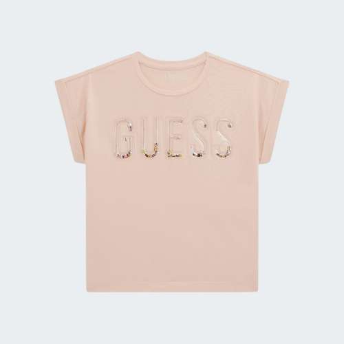 T-SHIRT CROP TOP GUESS MIDI SS G63Q
