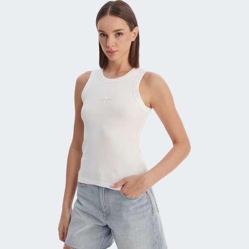 TOP CALVIN KLEIN MONOGRAM RIB