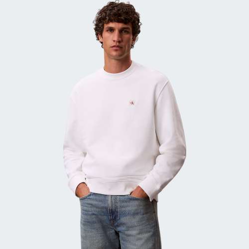 SWEATSHIRT CALVIN KLEIN TERRY BADGE