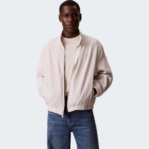 CASACO CALVIN KLEIN LINEN HARRINGTON