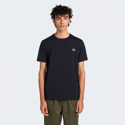 TSHIRT FRED PERRY RINGER NAVY