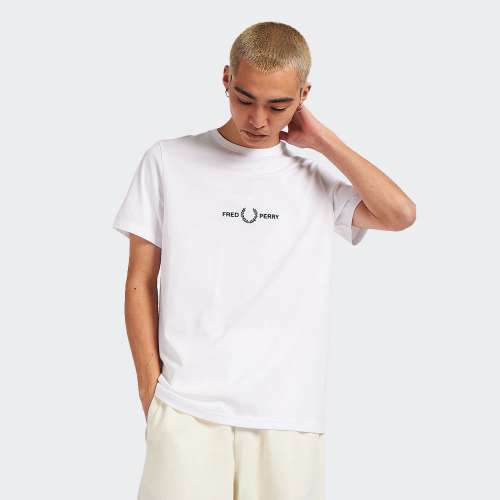 TSHIRT FRED PERRY M4580 WHITE