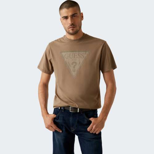 794W25 MAIN T-SHIRT GUESS TRIANGLE LOGO                     