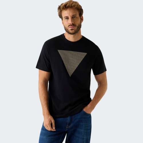 794W25 MAIN T-SHIRT GUESS TRIANGLE LOGO                     
