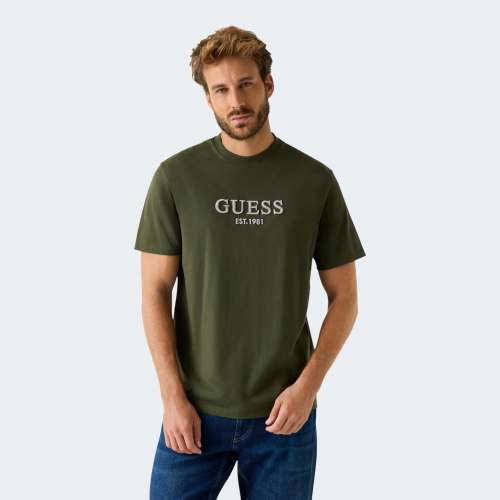 794W25 MAIN T-SHIRT GUESS EMBROIDERY LOGO                   