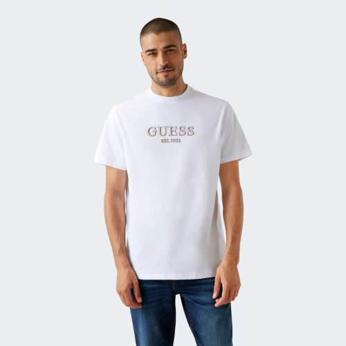 TSHIRT GUESS EMBROIDERY LOGO