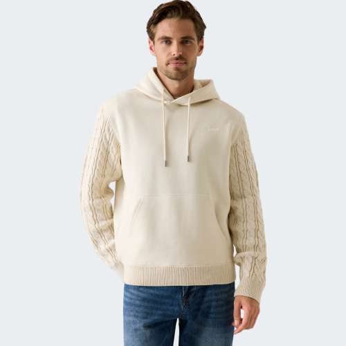 HOODIE GUESS CONTRAST SLEVEES