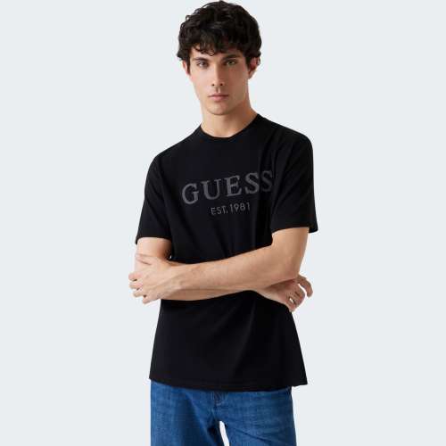 794W25 PRE T-SHIRT GUESS SS CN BOX LOGO                     