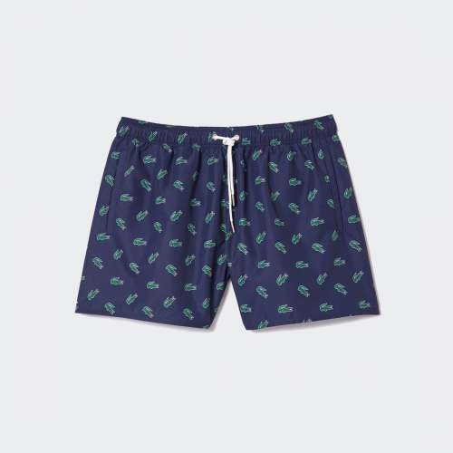 CALÇÕES DE BANHO LACOSTE MH7188-00 NAVY BLUE/MULT